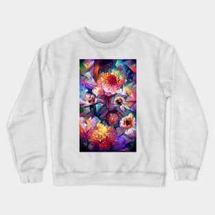 Flower Kaleidoscope Crewneck Sweatshirt